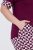 Ulla Popken 849850 Pijama de cuadros Rojo baya - Pijamas/ropa de estar en casa - 