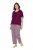 Ulla Popken 849850 Pijama de cuadros Rojo baya - Pijamas/ropa de estar en casa - 