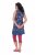 Ulla Popken 849887 Vestido de jersey sin mangas Azul marino - Vestidos de punto jersey - 