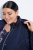 Ulla Popken 849908 Chaqueta impermeable Azul marino - Chaquetas - Chaquetas para mujer en tallas grandes