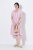 Ulla Popken 849969 Vestido midi de rayas con volantes Rosa - Vestidos midi - Vestidos midi de talla grande