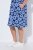 Ulla Popken 850121 Vestido de jersey de manga corta con cuello de pico Azul - Vestidos de punto jersey - 