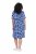 Ulla Popken 850121 Vestido de jersey de manga corta con cuello de pico Azul - Vestidos de punto jersey - 
