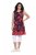 Ulla Popken 850175 Vestido de jersey estampado Coral - Vestidos de punto jersey - 