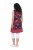 Ulla Popken 850175 Vestido de jersey estampado Coral - Vestidos de punto jersey - 