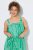Ulla Popken 850197 Vestido de rayas con volantes Verde - Vestidos de verano - Vestidos de verano tallas grandes