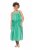 Ulla Popken 850197 Vestido de rayas con volantes Verde - Vestidos de verano - Vestidos de verano tallas grandes