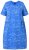 Ulla Popken 850204 Vestido camiseta estampado con volantes Azul - Vestidos de punto jersey - 