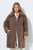 Ulla Popken 850251 Abrigo teddy Marrón claro - Abrigos - Abrigos de talla grande