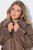 Ulla Popken 850251 Abrigo teddy Marrón claro - Abrigos - Abrigos de talla grande