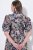 Ulla Popken 850298 Vestido camisero de flores Azul marino - Vestidos maxi - Vestidos largos en tallas grandes