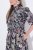 Ulla Popken 850298 Vestido camisero de flores Azul marino - Vestidos maxi - Vestidos largos en tallas grandes