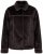 Ulla Popken 850310 Chaqueta de pelo sintético Marrón oscuro - Chaquetas - Chaquetas para mujer en tallas grandes