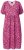 Ulla Popken 850346 Vestido estampado con cuello de pico Rosa - Vestidos midi - Vestidos midi de talla grande