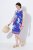 Ulla Popken 850367 Vestido de jersey estampado Azul marino - Vestidos de punto jersey - 