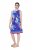 Ulla Popken 850367 Vestido de jersey estampado Azul marino - Vestidos de punto jersey - 