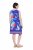 Ulla Popken 850367 Vestido de jersey estampado Azul marino - Vestidos de punto jersey - 
