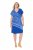 Ulla Popken 850389 Vestido de gasa estampado Azul - Vestidos - Vestidos para todas las tallas