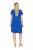 Ulla Popken 850389 Vestido de gasa estampado Azul - Vestidos - Vestidos para todas las tallas