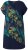 Ulla Popken 850393 Vestido de gasa estampado Azul marino - Vestidos de verano - Vestidos de verano tallas grandes