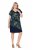 Ulla Popken 850393 Vestido de gasa estampado Azul marino - Vestidos de verano - Vestidos de verano tallas grandes