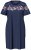 Ulla Popken 850401 Camisón de flores Azul marino - Camisones - 