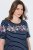 Ulla Popken 850401 Camisón de flores Azul marino - Camisones - 