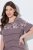 Ulla Popken 850401 Camisón de flores Marrón - Camisones - 