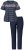 Ulla Popken 850403 Pijama de flores Azul marino - Pijamas/ropa de estar en casa - 