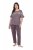 Ulla Popken 850403 Pijama de flores Marrón - Pijamas/ropa de estar en casa - 