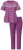 Ulla Popken 850403 Pijama de flores Violeta - Pijamas/ropa de estar en casa - 
