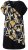 Ulla Popken 850406 Vestido de gasa estampado Negro - Vestidos - Vestidos para todas las tallas