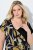 Ulla Popken 850406 Vestido de gasa estampado Negro - Vestidos - Vestidos para todas las tallas
