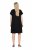 Ulla Popken 850406 Vestido de gasa estampado Negro - Vestidos - Vestidos para todas las tallas