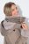 Ulla Popken 850509 Chaqueta de pelo sintético Topo - Chaquetas - Chaquetas para mujer en tallas grandes