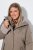 Ulla Popken 850509 Chaqueta de pelo sintético Topo - Chaquetas - Chaquetas para mujer en tallas grandes