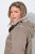 Ulla Popken 850509 Chaqueta de pelo sintético Topo - Chaquetas - Chaquetas para mujer en tallas grandes