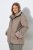 Ulla Popken 850509 Chaqueta de pelo sintético Topo - Chaquetas - Chaquetas para mujer en tallas grandes