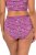 Ulla Popken 850538 Bragas de flores de algodón orgánico pack de 2 Violeta - Bragas - 