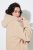 Ulla Popken 850589 Chaqueta teddy Blanco roto - Chaquetas - Chaquetas para mujer en tallas grandes