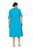 Ulla Popken 850724 Vestido midi de manga corta con cinturón anudado Turquesa - Vestidos midi - Vestidos midi de talla grande