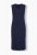Ulla Popken 850725 Vestido de punto con cuello de pico Azul marino - Vestidos de punto - 