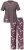Ulla Popken 850903 Pijama de flores pack de 2 Marrón - Pijamas/ropa de estar en casa - 