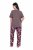 Ulla Popken 850903 Pijama de flores pack de 2 Marrón - Pijamas/ropa de estar en casa - 