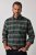 JP1880 850923 Camisa de cuadros de manga larga Verde bosque TALL - TALL camisas - Camisas TALL para hombre alto