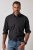 JP1880 850950 Camisa de franela de cuadros de manga larga Negro TALL - TALL camisas - Camisas TALL para hombre alto