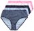 Ulla Popken 850966 Bragas de rayas pack de 5 Azul marino - Bragas - 