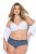 Ulla Popken 850966 Bragas de rayas pack de 5 Azul marino - Bragas - 