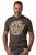 JP1880 851001 Rolling Stones Retro Logo Camiseta Avellana - Camisetas de bandas - Camisetas de bandas de música