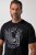 JP1880 851008 Camiseta con estampado en el pecho Negro TALL - TALL camisas - Camisetas para hombres altos